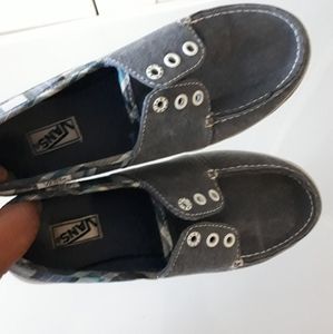 Checkered Vans slip ons. Size 8.5
